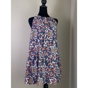 Loft Petites Floral Tank Dress in Size SP